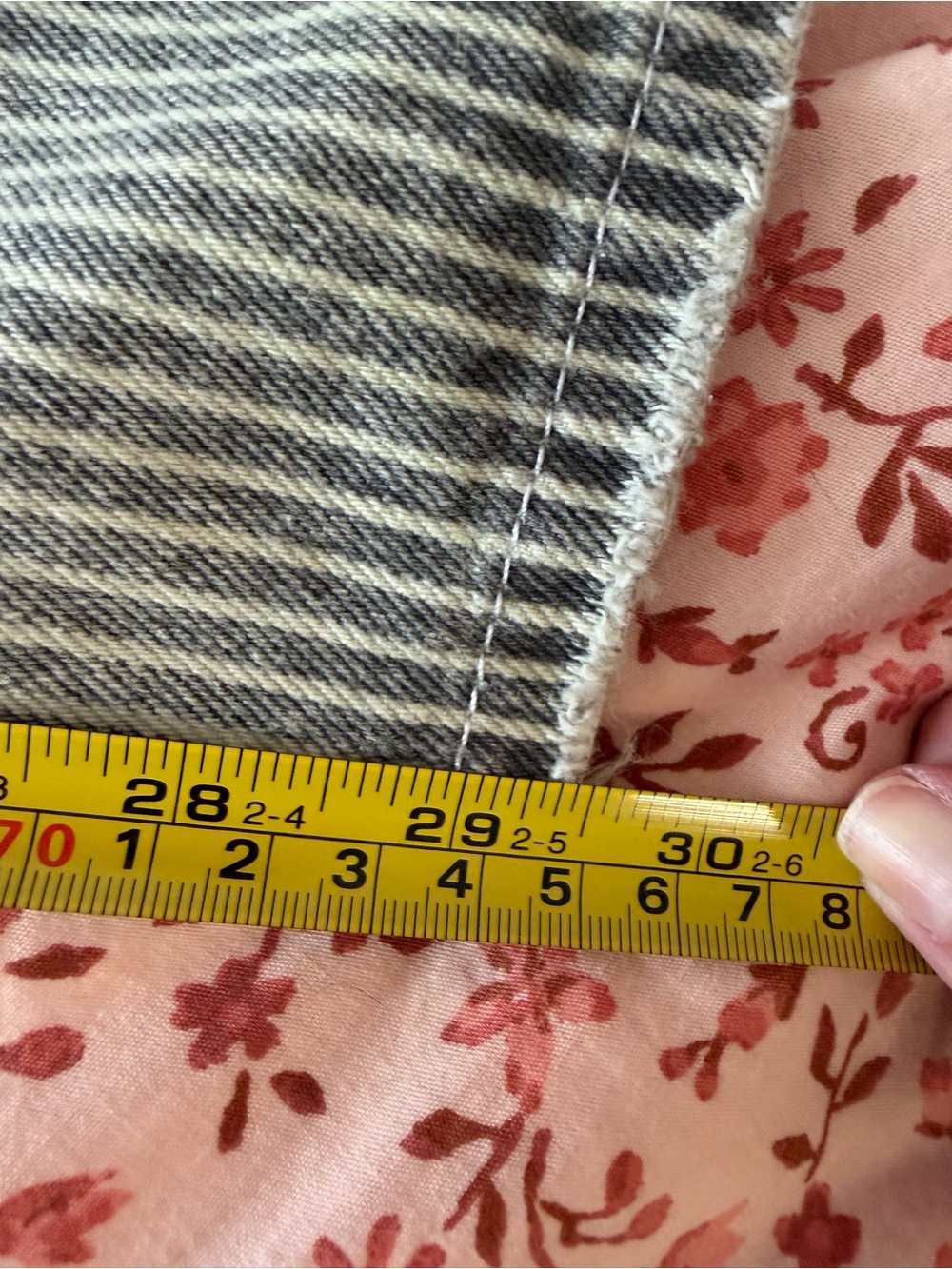 NWOT Urban Outfitters Jaya Ticking Stripe Low Rise Wide Leg Boyfriend Jeans 29 - Picture 13 of 15